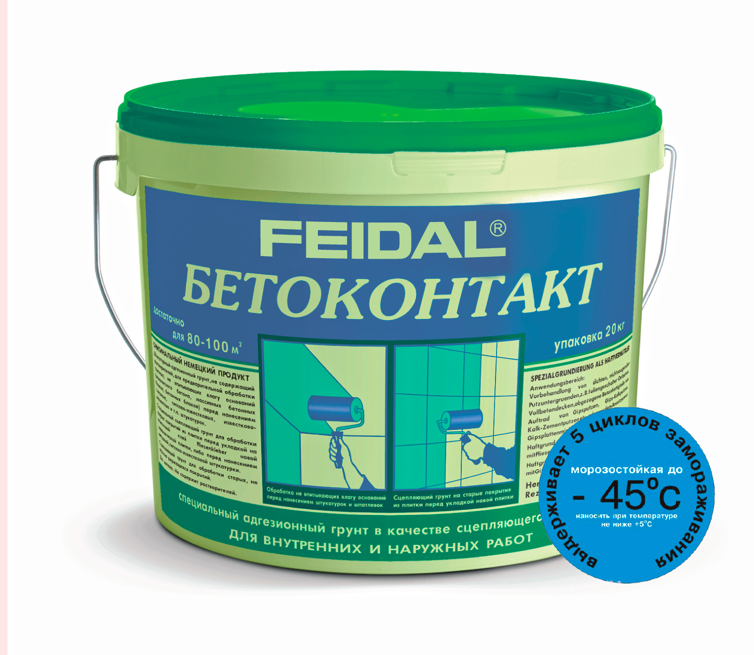 Адгезионный грунт FEIDAL Betokontakt фасадный морозостойкий | Файдаль